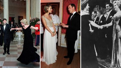 32 of the best stories from the royals meeting showbiz royalty, from Princess Diana's cheeky comments to stars breaking protocol