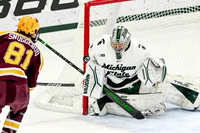 Michigan State hockey goaltender Trey Augustine named Mike Richter Award semifinalist