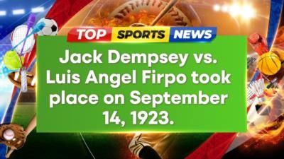 Dempsey and Firpo's Historic Fight: A Battle of Giants