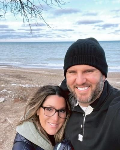 Blissful Beach Selfie: Matt Adams and Wife's Radiant Connection