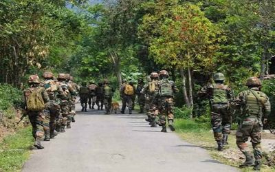 Security forces recover large quantity of arms and ammunition in Manipur