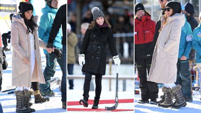 Meghan Markle just wore Kate Middleton's favourite stylish snow boots in Canada and they're 30% off today