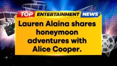 Lauren Alaina shares honeymoon adventures, meets music legend Alice Cooper