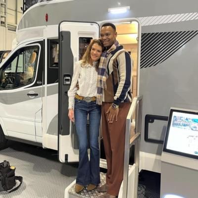 A Dynamic Duo: Annabel Croft and Johannes Radebe Ignite Campervan Event