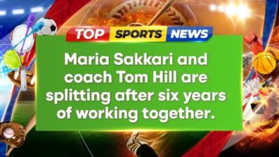 Maria Sakkari and coach Tom Hill split after six-year partnership