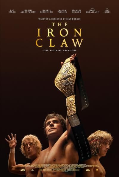 The Iron Claw, a pro wrestling biopic, now available on demand