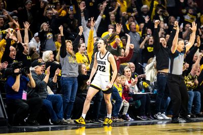 Caitlin Clark broke the NCAA scoring record with a 3-point logo shot and hoops fans were gobsmacked