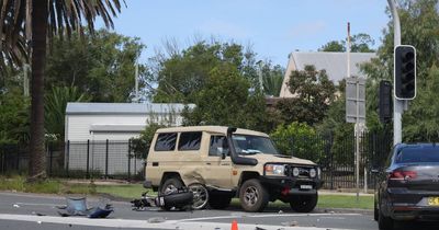 Police chase ends in motorcycle crash at Waratah