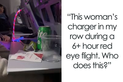 Woman Labeled Obnoxious For Using Flashy Charger That Caused A Disturbance On Overnight Flight