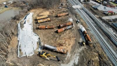 Toxic train derailment aftermath: President's visit viewed as campaign stop