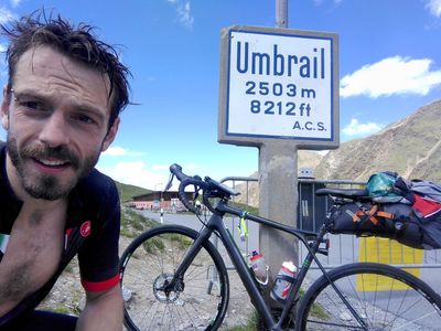 'The correct amount of baked goods to eat is as many as you can': Cyclist sets 50,000m 'Five Peaks' challenge