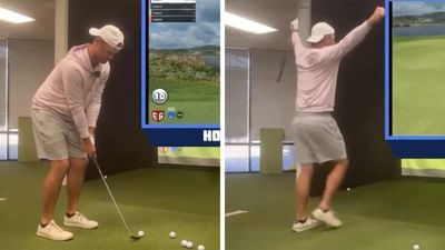 Best Simulator Hole-In-One Of All Time? Watch PGA Tour Pro Make Ace With Incredible Putter Trick Shot