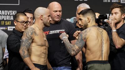 UFC 298 video: Alexander Volkanovski, Ilia Topuria share one final intense faceoff before title clash