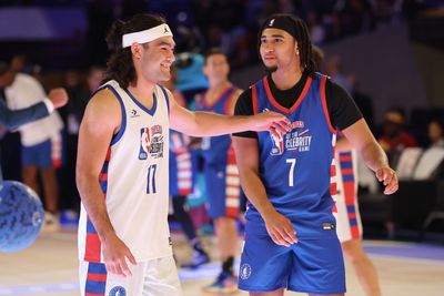 Watch: Puka Nacua throws down two highlight-reel dunks in NBA All-Star Celebrity Game
