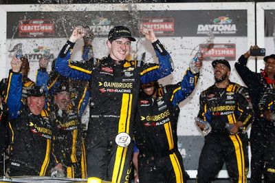 Sanchez wins, Gray flips in wreck-marred Daytona NASCAR Truck opener