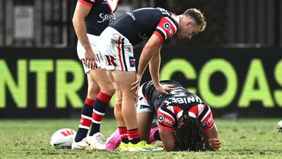 Dom Young taken to hospital after crusher tackle