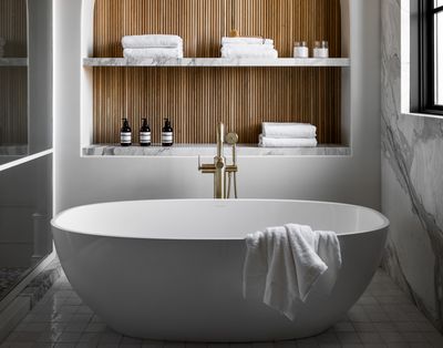 How to Make a White Bathroom Feel Warm — 5 Tricks Designers Use For a Cozier and More Restful Spaces