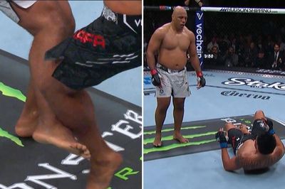 UFC 298 video: Marcos Rogerio de Lima kicks wreck Junior Tafa’s leg, spoil historic attempt
