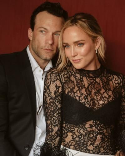Captivating Snapshot of Caity Lotz and Husband in Elegance