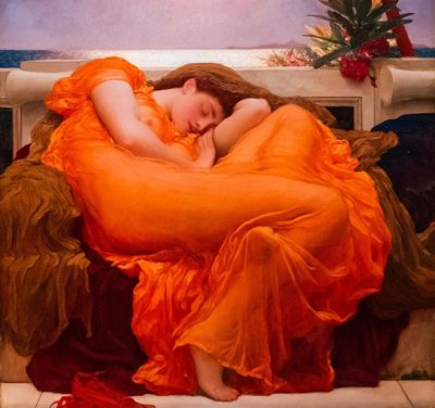 A colossal artistic joke – Flaming June at the Royal Academy review
