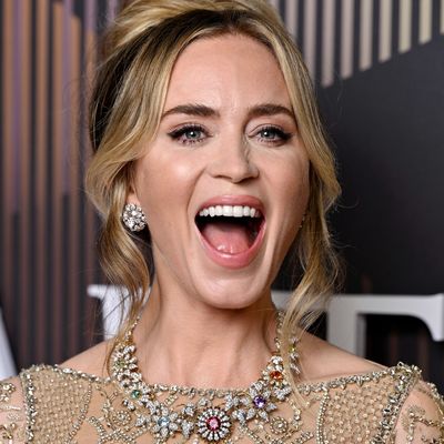 Emily Blunt—Wearing Dreamy Elie Saab—Brought the Sweetest Date to the BAFTAs