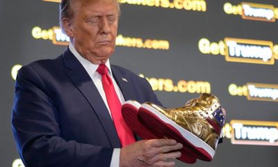 Trump launches $399 gold ‘Never Surrender’ sneakers after court ruling
