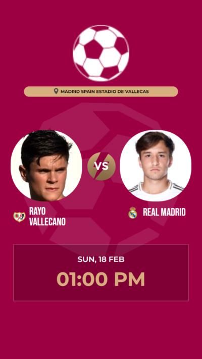 Rayo Vallecano and Real Madrid end match in a draw
