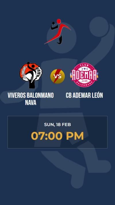 Viveros Balonmano Nava secures victory against CB Ademar León 31-30