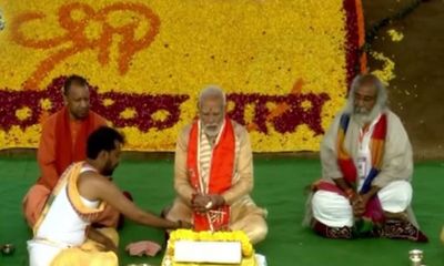 PM Modi lays foundation of Shri Kalki Dham Temple in Sambhal