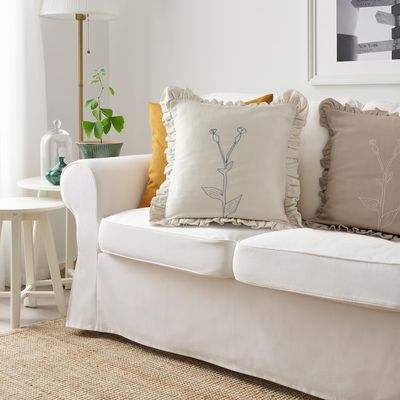 IKEA’s stunning new cushion covers put a sophisticated twist on the coquette frilly cushion trend