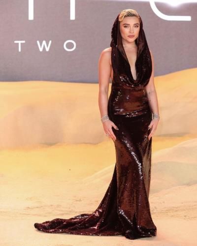 Florence Pugh Stuns in Bold Monochromatic Instagram…