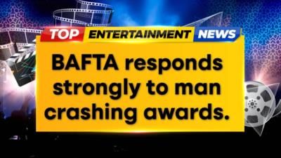 BAFTA responds to man's stage intrusion during film awards ceremony