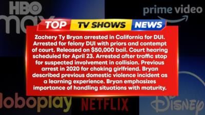 Actor Zachery Ty Bryan Arrested For Suspected DUI In California