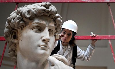 ‘Dust is everywhere’: rare glimpse of how Michelangelo’s David is kept clean