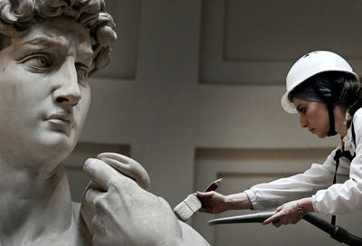 Michelangelo's David Gets Spa Treatment In Florence