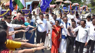 Tonga rally held in Mysuru to create awareness on Constitution
