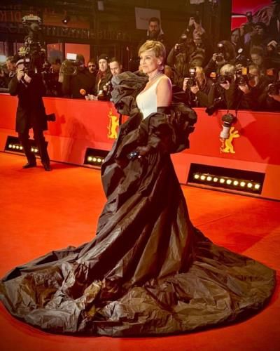 Sharon Stone Exudes Timeless Elegance In Stunning Black Dress