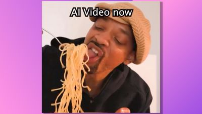 I wish the latest traumatic Will Smith spaghetti video was AI