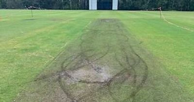 Cricket pitch vandalised in 'senseless act'