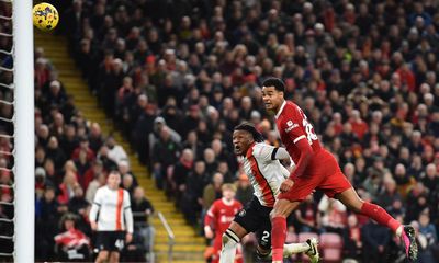 Liverpool four points clear after storming comeback win over Luton