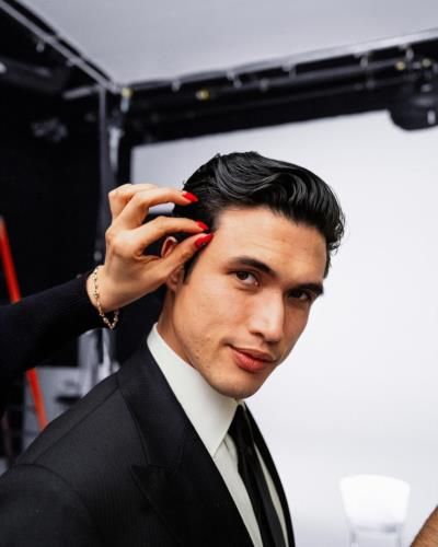 Charles Melton Exudes Timeless Elegance In Classic Black Suit