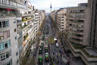 European Farmers Protest High Production Costs In Madrid