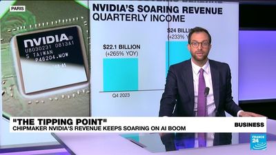 US chipmaker Nvidia's revenue continues to soar amid AI boom