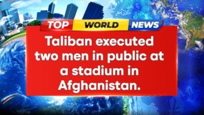 Taliban Executes Two Men In Public Stadium Event