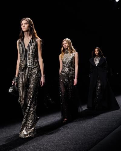 Elegance And Confidence: Milan Fashion Runway