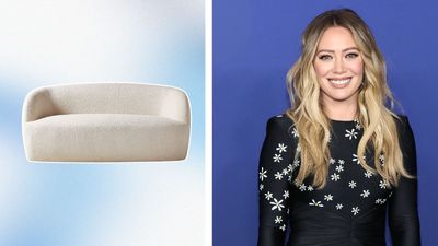 Hilary Duff's bouclé couch is peak comfort and style inspo — here's how to get the look in your home for $2,000 less
