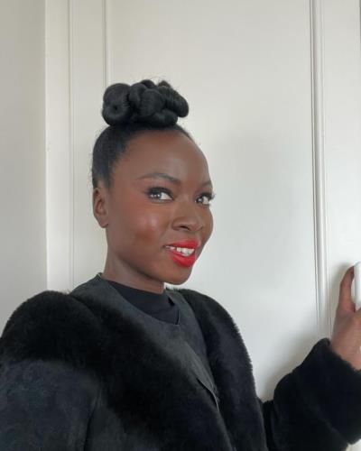 Danai Gurira Stuns In Elegant Black Outfit And Chic Bun