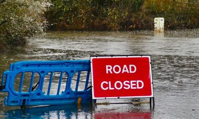 Flood warnings across England and Wales as heavy rain falls on ‘saturated ground’
