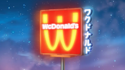 McDonald's turns its logo upside-down in ingenious new anime branding