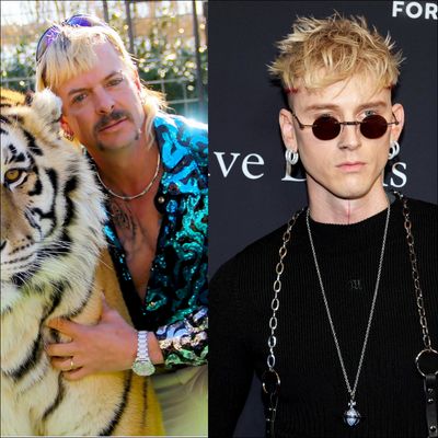 Joe Exotic Propositions Machine Gun Kelly With Promises of Tigers and Meth